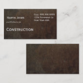 Visitekaartje van hout (Voorkant / Achterkant)