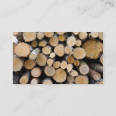 Visitekaartje van hout (Achterkant)