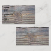 Visitekaartje van hout 2 (Voorkant / Achterkant)