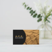 Visitekaartje van houten planten (Staand voorkant)