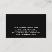 Visitekaartje van houten planten (Achterkant)