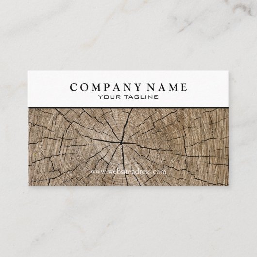 Visitekaartje van houtsprop (Voorkant)