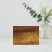 Visitekaartje van houtteak (Staand voorkant)