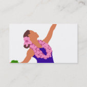 Visitekaartje van Hula-danser (Achterkant)