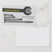 Visitekaartje van ijzerwerker (Voorkant / Achterkant)