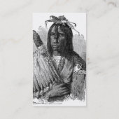 Visitekaartje van Indiaas opperhoofd (Achterkant)