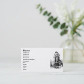 Visitekaartje van Indiaas opperhoofd (Staand voorkant)