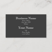 Visitekaartje van industrieel staalplaat (Achterkant)