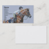 Visitekaartje van jager/Jumperpaarden (Voorkant / Achterkant)