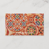 Visitekaartje van Japanse weefsels (Achterkant)