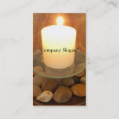 Visitekaartje van kaarsen verbranden (Achterkant)