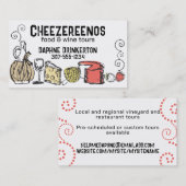 visitekaartje van kaasvruchtenkok (Voorkant / Achterkant)