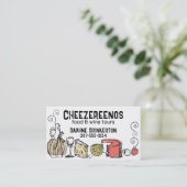 visitekaartje van kaasvruchtenkok (Staand voorkant)