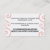 visitekaartje van kaasvruchtenkok (Achterkant)