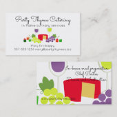 Visitekaartje van kaaswijn (Voorkant / Achterkant)