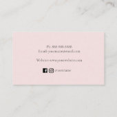 Visitekaartje van kabelgezelschapsdieren en huisze (Achterkant)