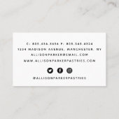 Visitekaartje van kaken/bakkerijen (Achterkant)