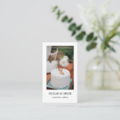 Visitekaartje van kaken/bakkerijen (Staand voorkant)