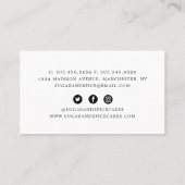 Visitekaartje van kaken/bakkerijen (Achterkant)