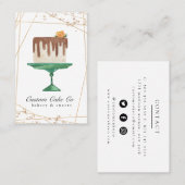 Visitekaartje van kaken/bakkerijen (Voorkant / Achterkant)