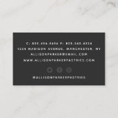 Visitekaartje van kaken/bakkerijen (Achterkant)