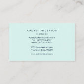 Visitekaartje van kalkoenen (Achterkant)