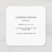 Visitekaartje van kalkoenen (Achterkant)