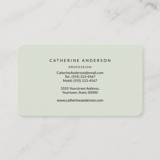 Visitekaartje van kalkoenen (Achterkant)