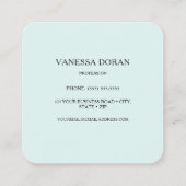 Visitekaartje van kalkoenen (Achterkant)