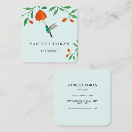 Visitekaartje van kalkoenen (Voorkant / Achterkant)