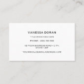 Visitekaartje van kalkoenen (Achterkant)