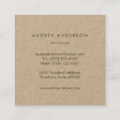 Visitekaartje van kalkoenen (Achterkant)