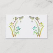 Visitekaartje van kalkoenen (Achterkant)