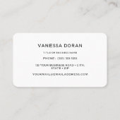 Visitekaartje van kalkoenen (Achterkant)