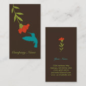 Visitekaartje van kalkoenen (Voorkant / Achterkant)