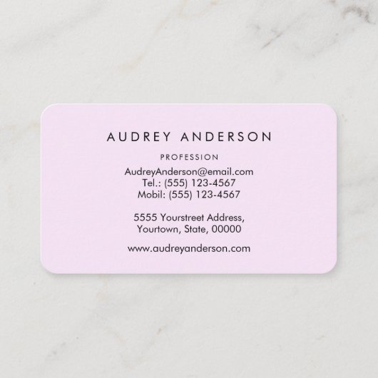 Visitekaartje van kalkoenen (Achterkant)