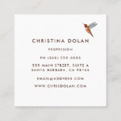 Visitekaartje van kalkoenen (Achterkant)