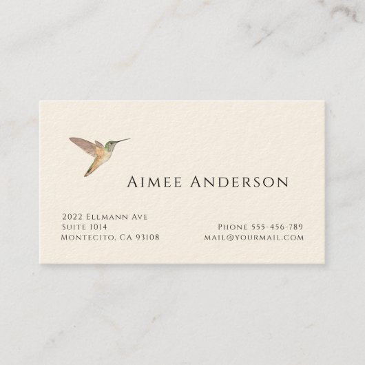 Visitekaartje van kalkoenen (Voorkant)