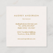 Visitekaartje van kalkoenen (Achterkant)