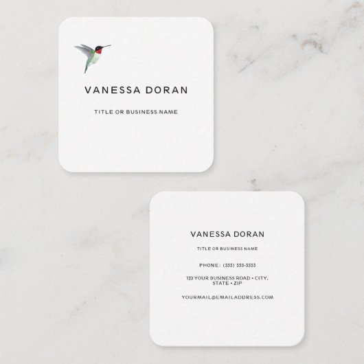 Visitekaartje van kalkoenen (Voorkant / Achterkant)