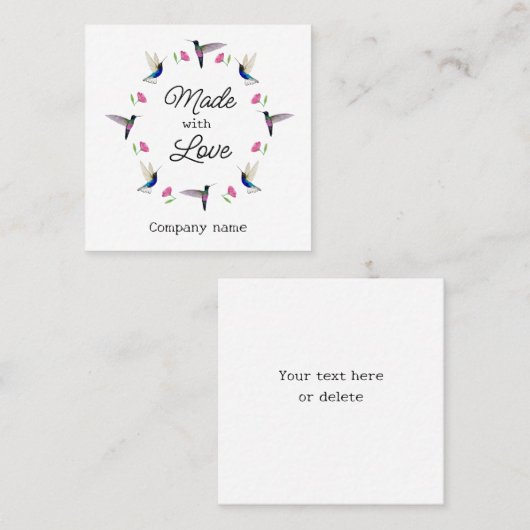 Visitekaartje van kalkoenen (Voorkant / Achterkant)