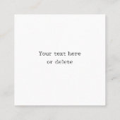 Visitekaartje van kalkoenen (Achterkant)