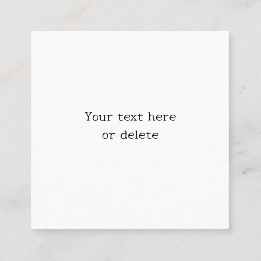 Visitekaartje van kalkoenen (Achterkant)