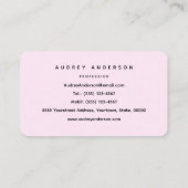 Visitekaartje van kalkoenen (Achterkant)