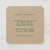 Visitekaartje van kalkoenen (Achterkant)