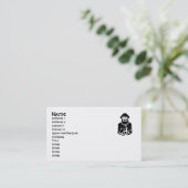 Visitekaartje van kapitein Boat (Staand voorkant)