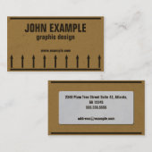 Visitekaartje van karton (Voorkant / Achterkant)