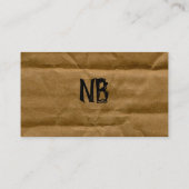 Visitekaartje van karton (Achterkant)