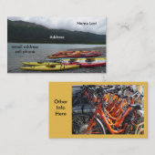Visitekaartje van Kayak en fietsen (Voorkant / Achterkant)