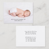 Visitekaartje van kinderartsen (Voorkant / Achterkant)